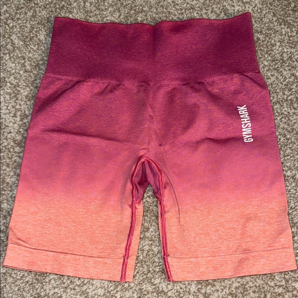 Gymshark Red and Pink Gradient Shorts - Picture 1 of 3
